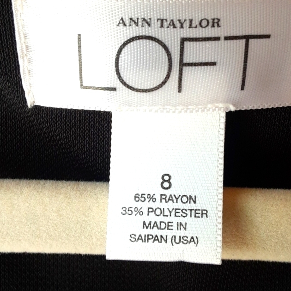 Ann Taylor Loft black dress size 8, - Picture 4 of 5